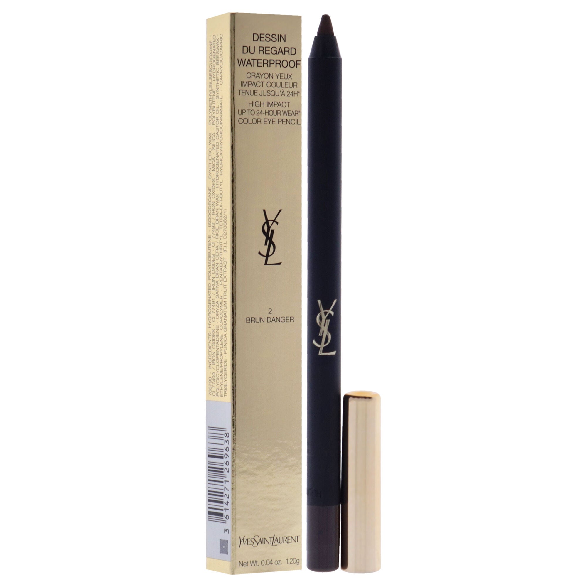 Dessin Du Regard Waterproof Eye Pencil - 2 Brun Danger by Yves Saint Laurent for Women - 0.04 oz Eye Pencil, , alternate image number 6
