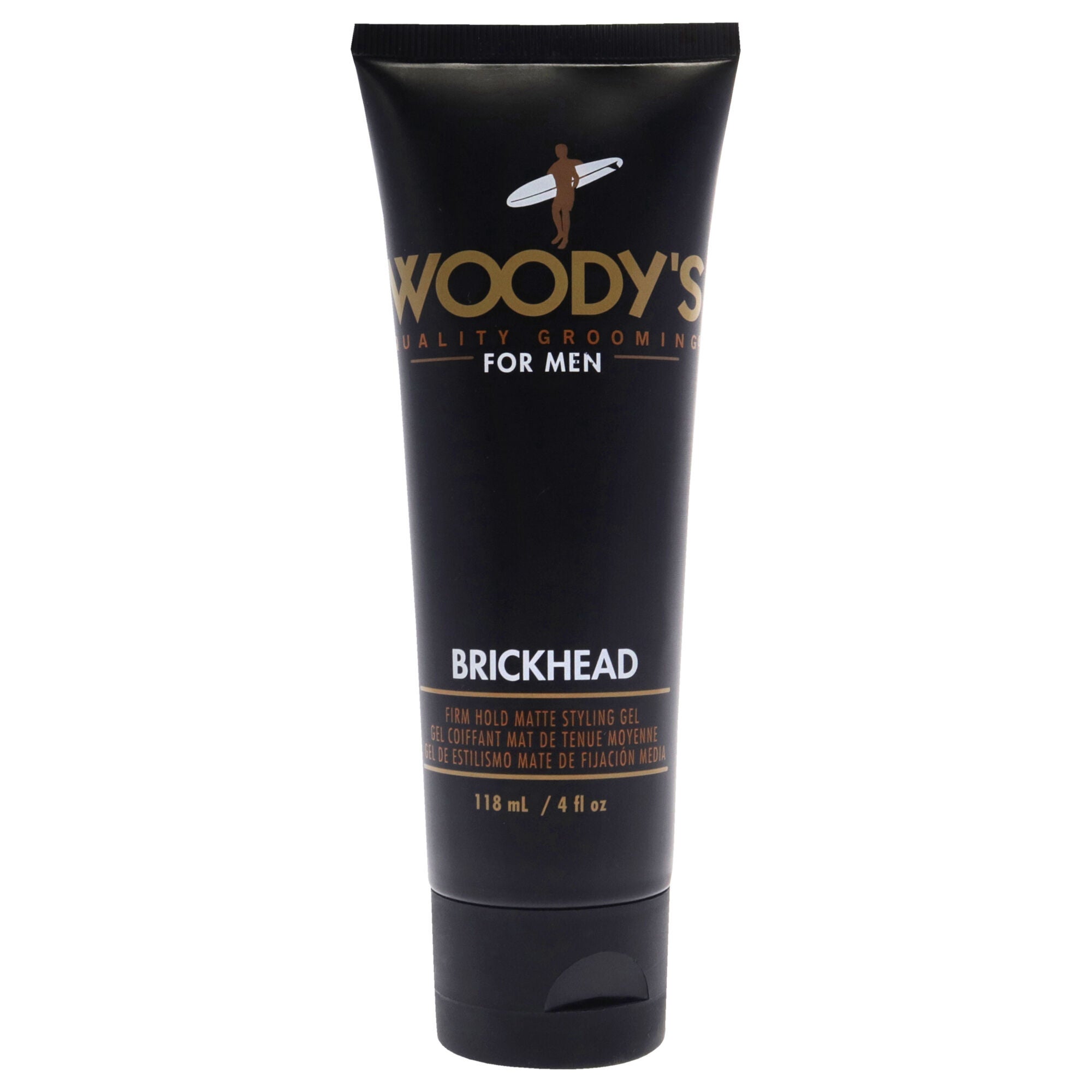 Brickhead Firm Hold Matte Styling Gel by Woodys for Men - 4 oz Gel, See Description, hi-res image number 0