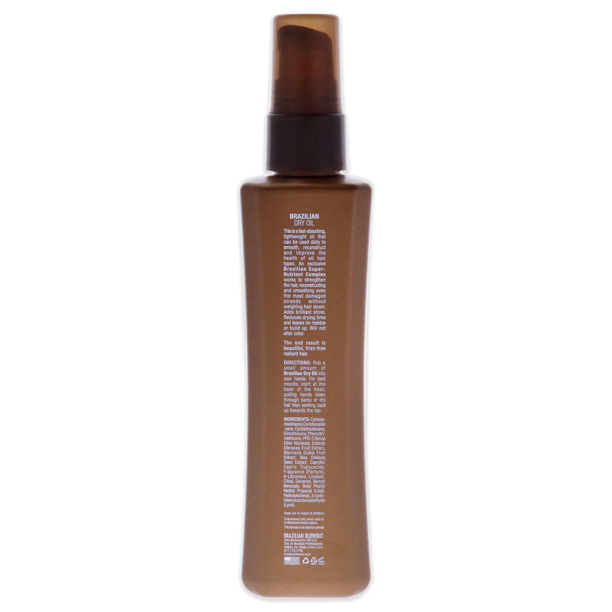 Acai Brazilian Dry Oil by Brazilian Blowout for Unisex - 3.4 oz Oil, , alternate image number 3