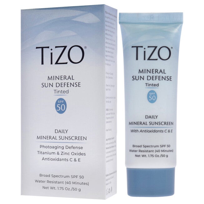 Mineral Sun Defense Tinted SPF 50 by Tizo for Women - 1.75 oz Sunscreen, NA, alternate image number null