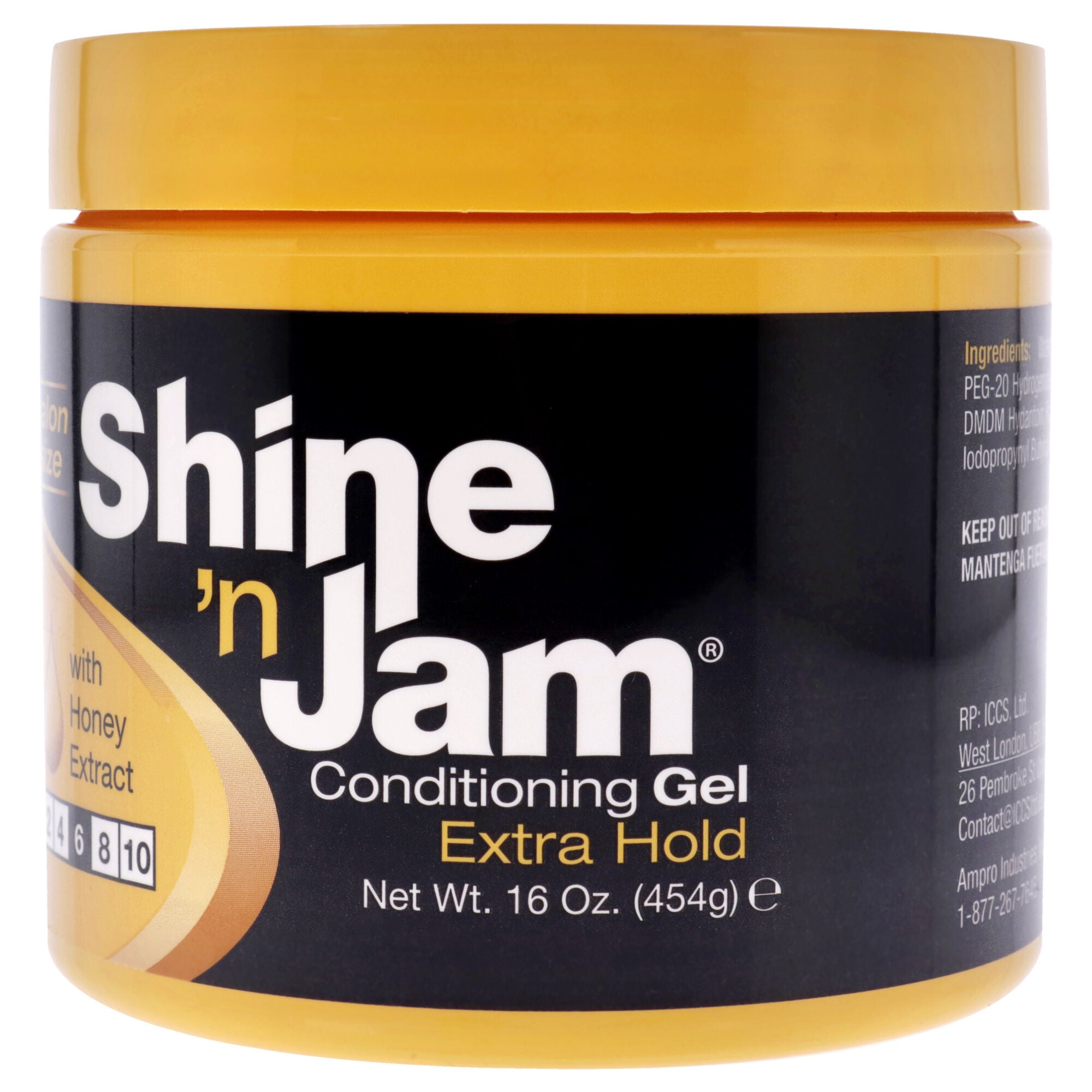Shine-n-Jam Conditioning Gel Extra Hold by Ampro for Women - 16 oz Gel, See Description, hi-res image number 0