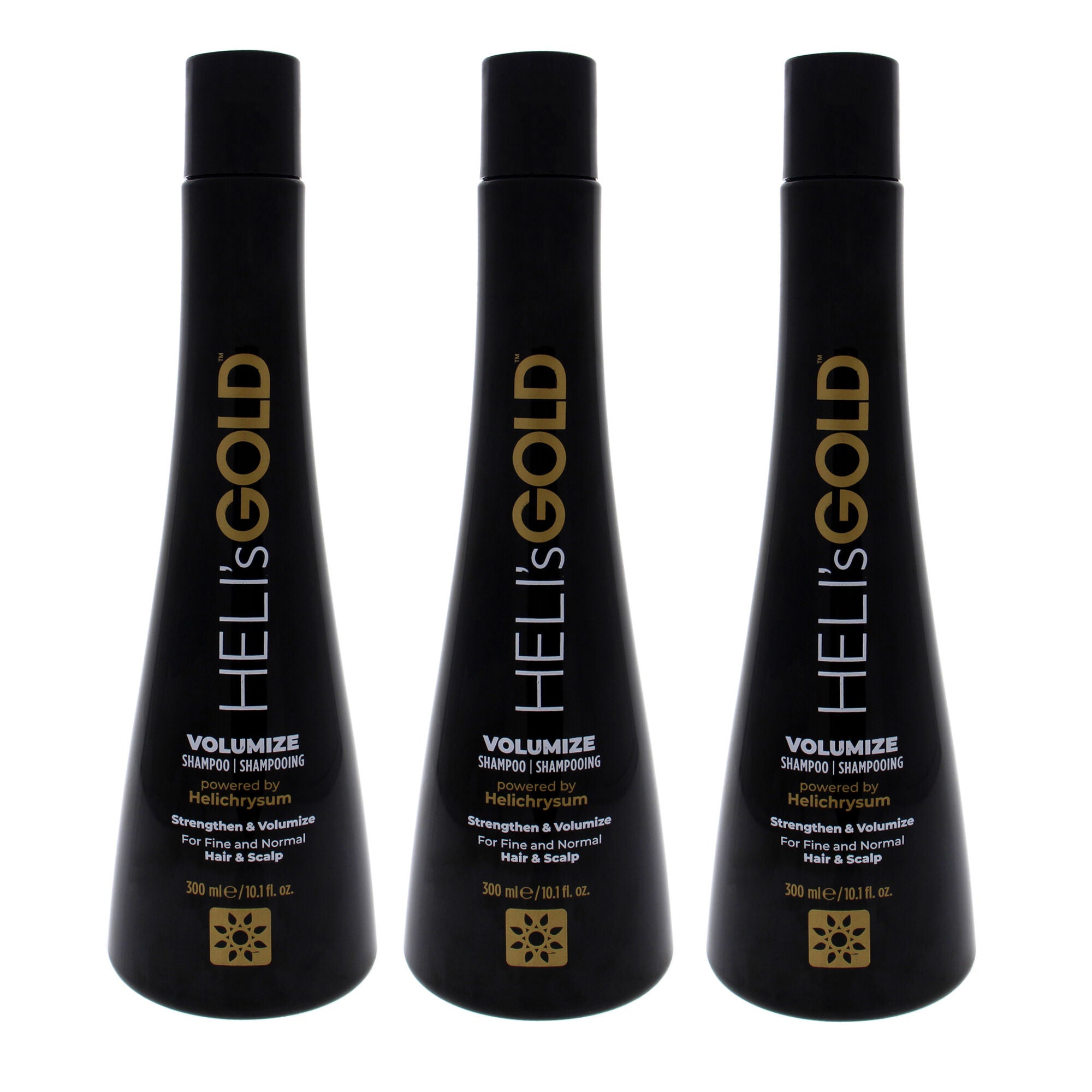 Volumize Shampoo by Helis Gold for Unisex - 10.1 oz Shampoo - Pack of 3, See Description, hi-res image number 0