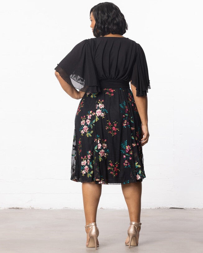 lillian embroidered cocktail dress product info and reviews Lillian Embroidered Cocktail Dress