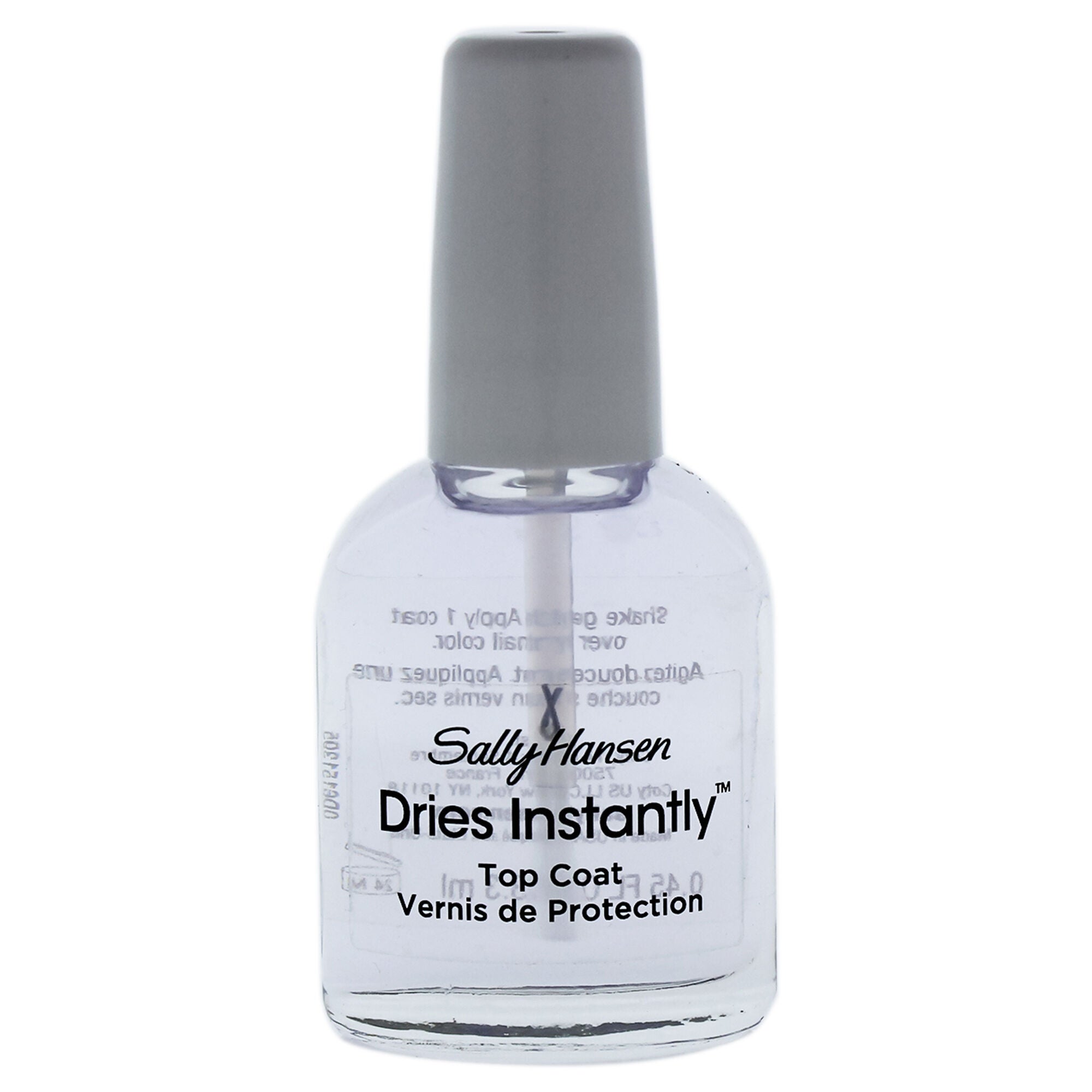 Dries Instantly Top Coat - 45114 Clear by Sally Hansen for Women - 0.45 oz Nail Polish, See Description, alternate image number 3