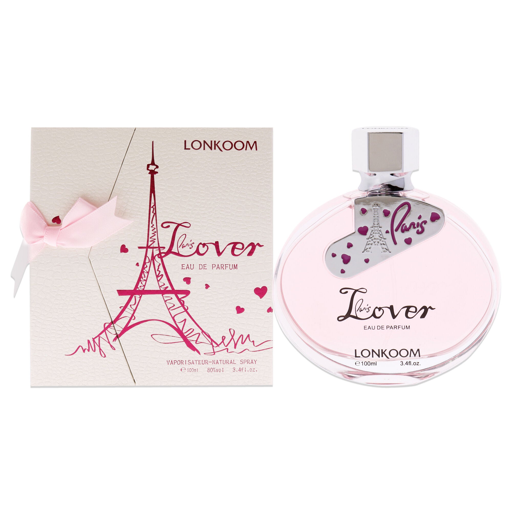 Paris Lover - Pink by Lonkoom for Women - 3.4 oz EDP Spray, See Description, hi-res image number 0