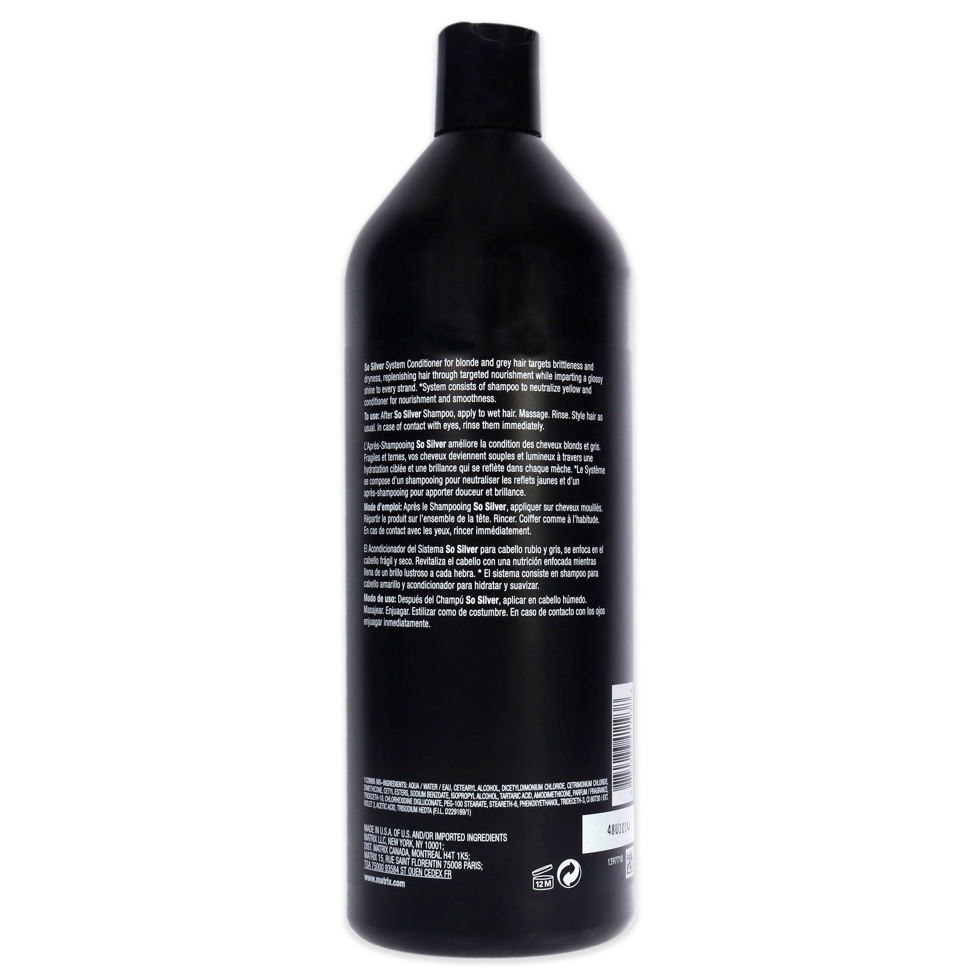 Total Results So Silver Conditioner by Matrix for Unisex - 33.8 oz Conditoner, , alternate image number 2