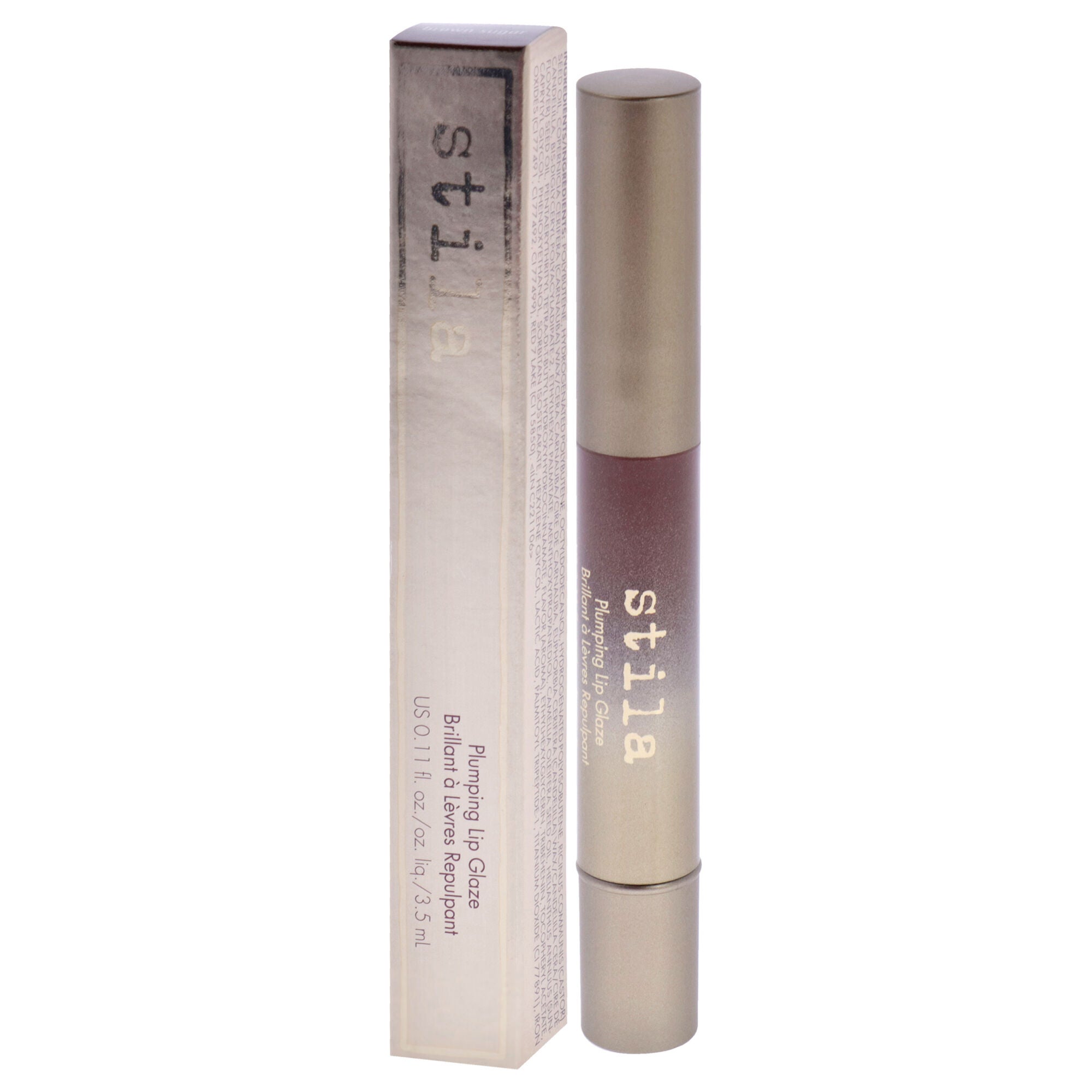 Plumping Lip Glaze - Brown Sugar by Stila for Women - 0.11 oz Lip Gloss, See Description, alternate image number 3