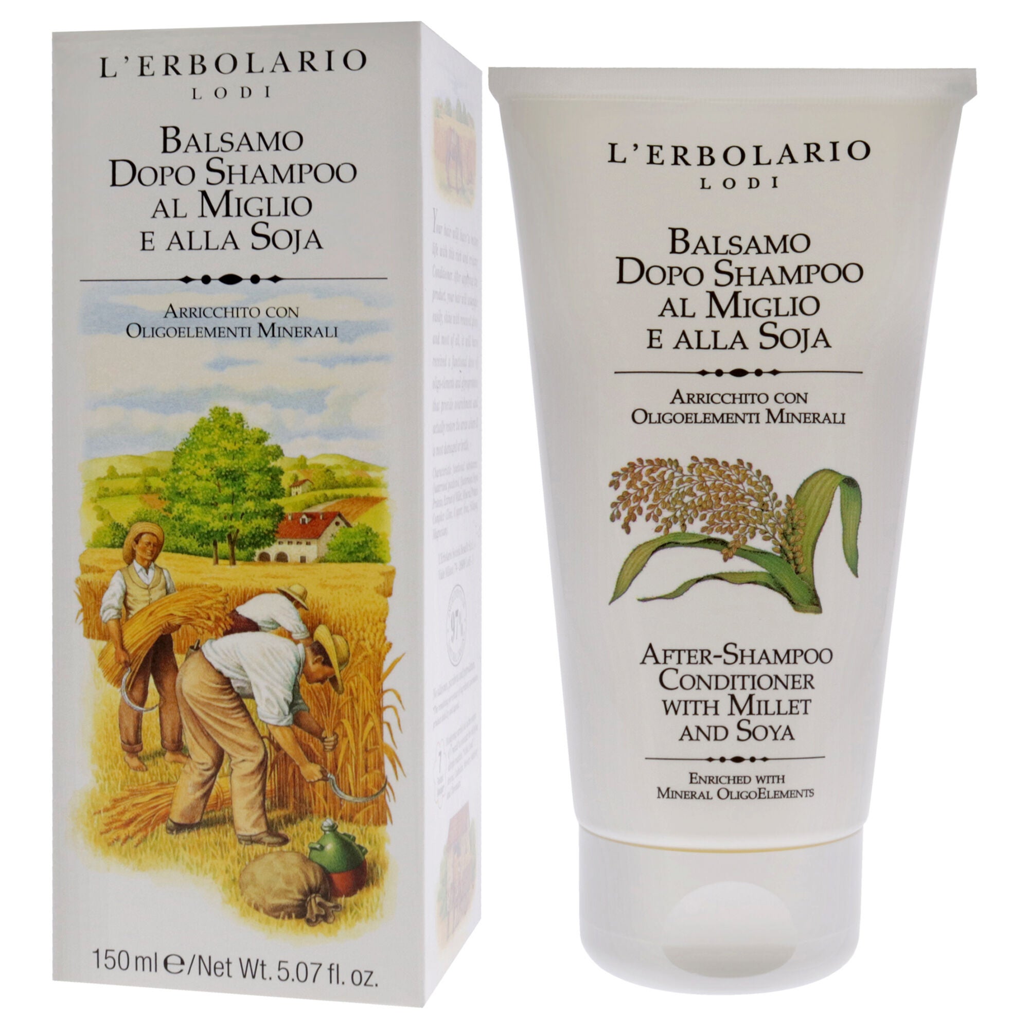 After-Shampoo Conditioner - Millet and Soya by LErbolario for Unisex - 5.07 oz Conditioner, , alternate image number 7