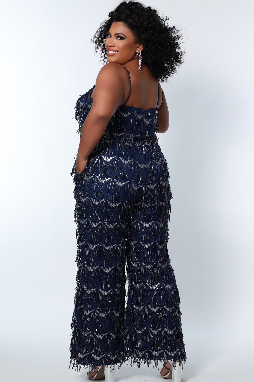 ROARING & ROWDY JUMPSUIT, Navy / Navy, alternate image number 1