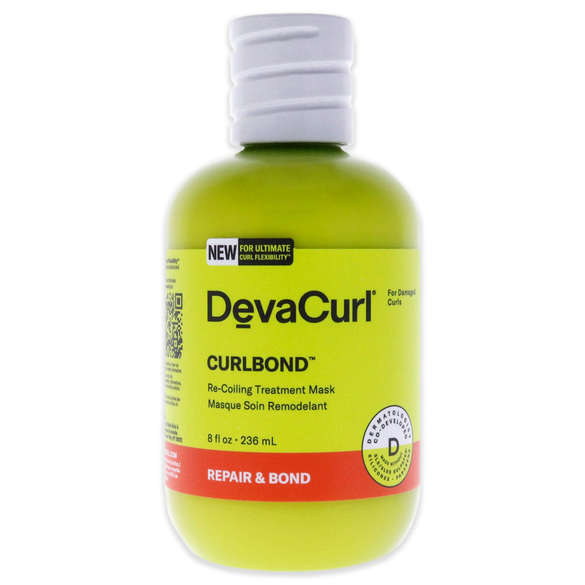 Curlbond Treatment Mask by DevaCurl for Unisex - 8 oz Masque, See Description, hi-res image number 0