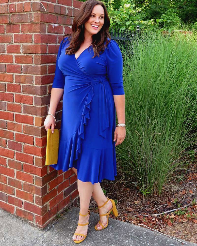 Whimsy wrap dress on sale