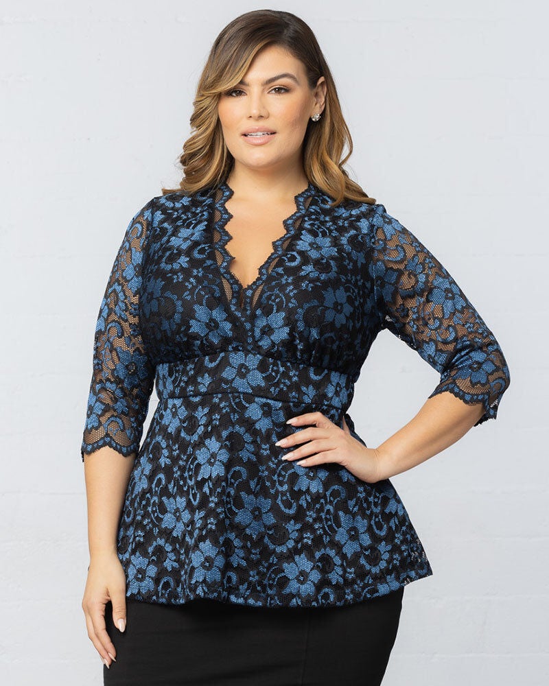 Luxe Lace Top, Twilight Noir, hi-res image number 0