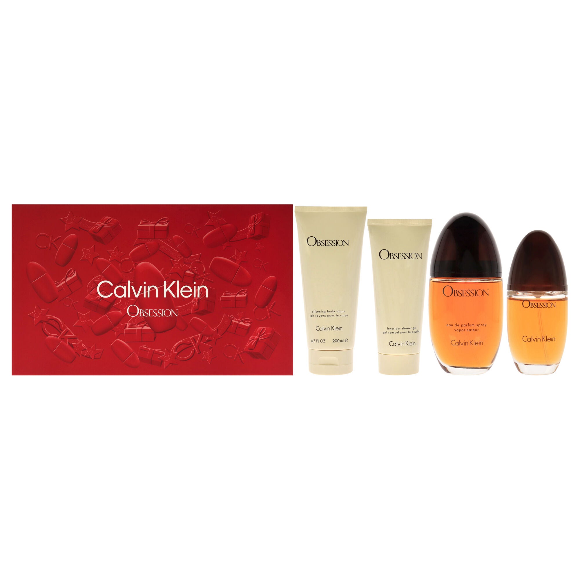 Obsession by Calvin Klein for Women - 4 Pc Gift Set 3.3oz EDP Spray, 0.5oz EDP Spray, 3.4oz Shower Gel, 6.7oz Body Lotion, , alternate image number 5
