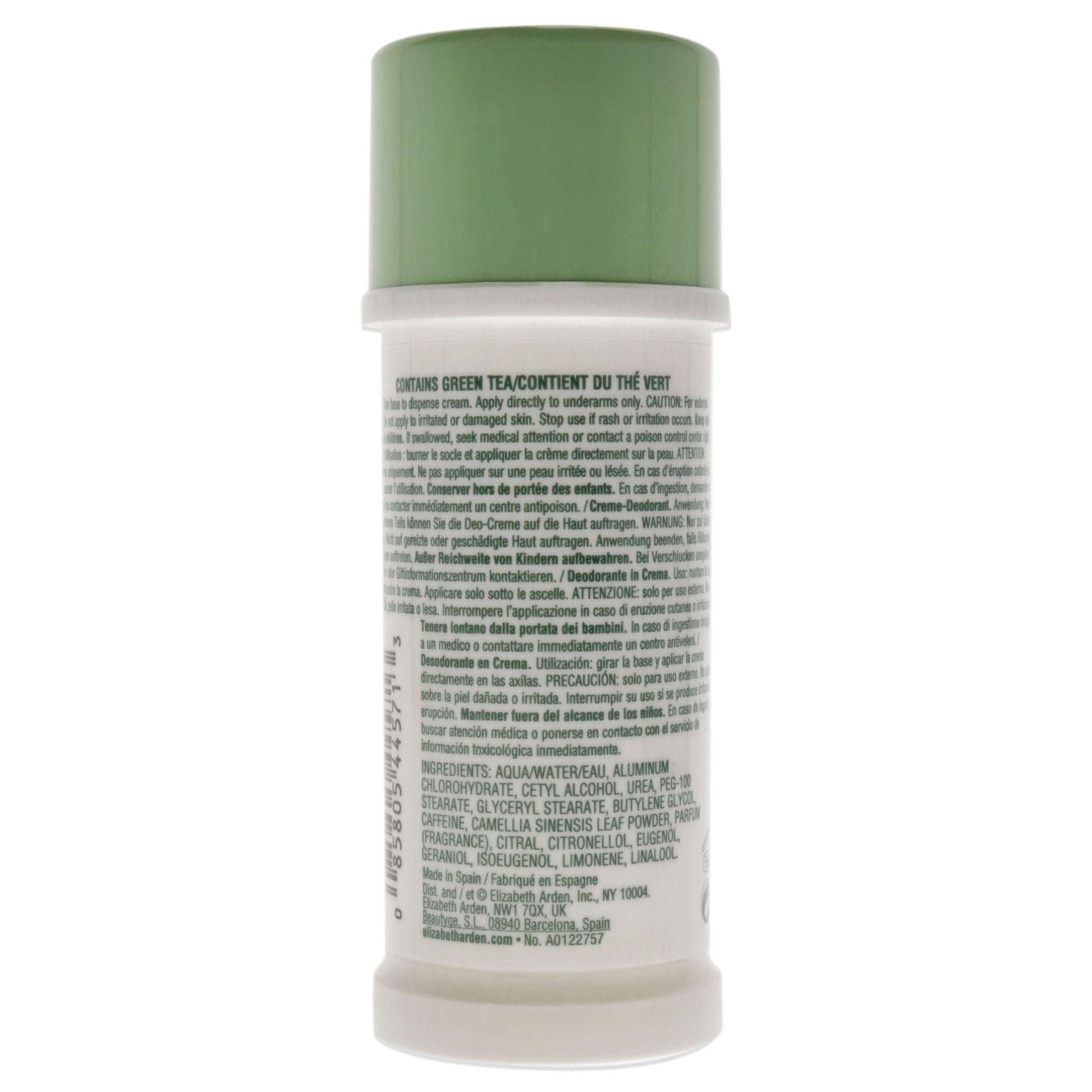 Green Tea by Elizabeth Arden for Women - 1.5 oz Cream Deodorant, See Description, alternate image number 2