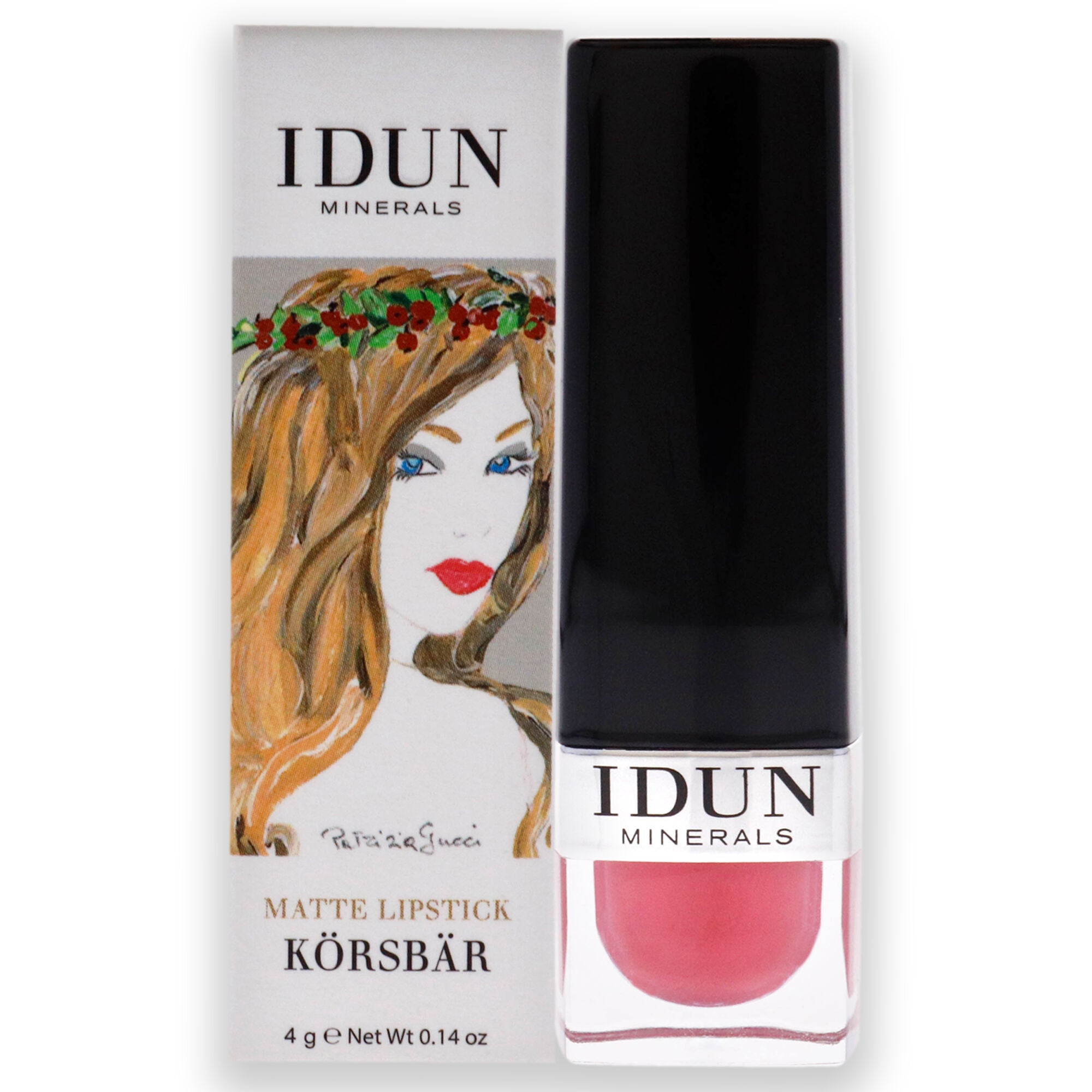 Matte Lipstick - 104 Korsbar by Idun Minerals for Women - 0.14 oz Lipstick, See Description, hi-res image number 0