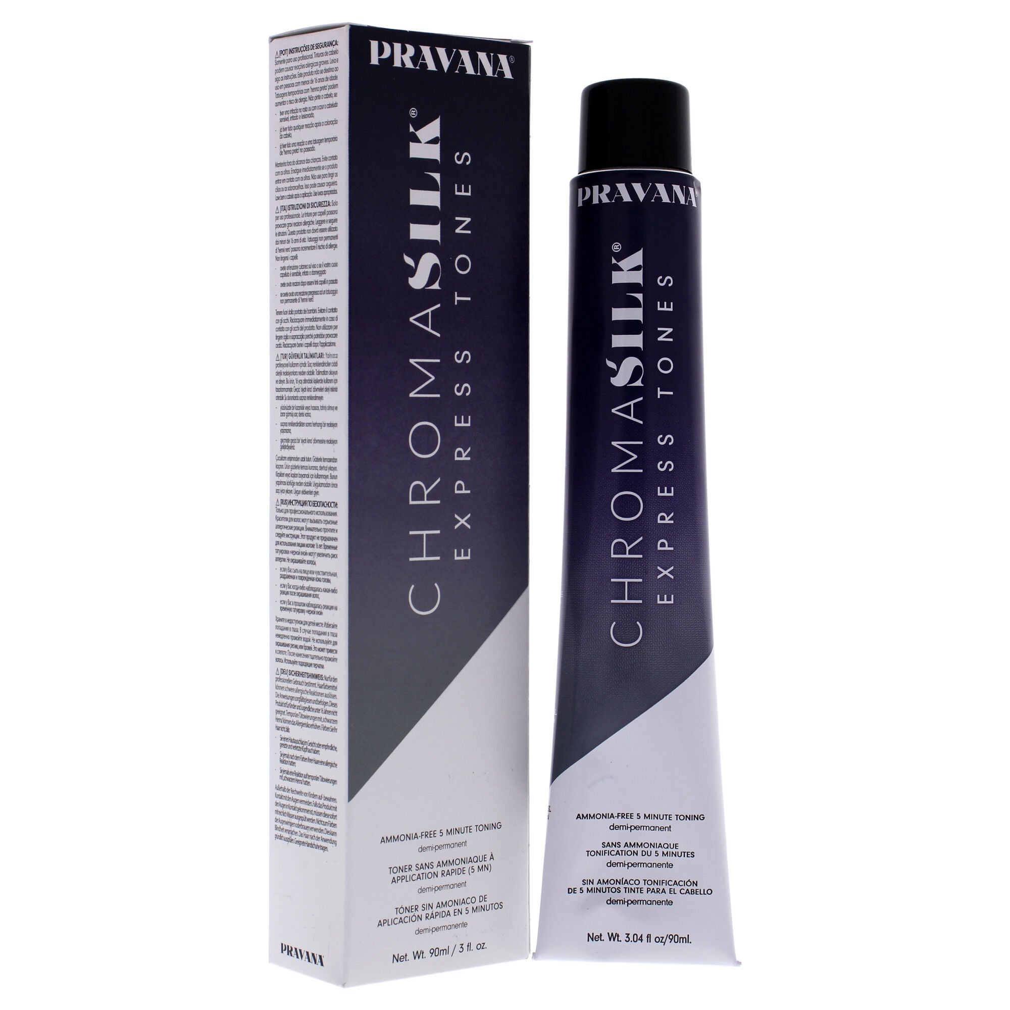 ChromaSilk Express Tones - Dark Mahogany by Pravana for Unisex - 3 oz Hair Color, See Description, alternate image number 2