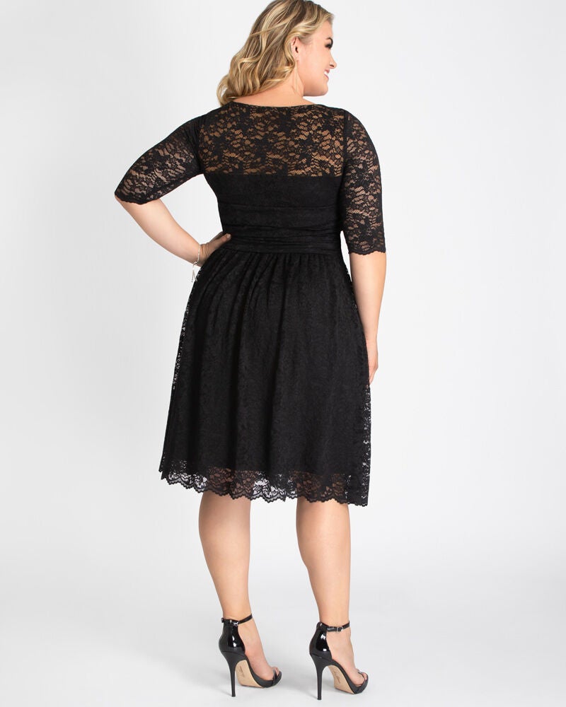 Luna Lace Dress, Black, alternate image number 1