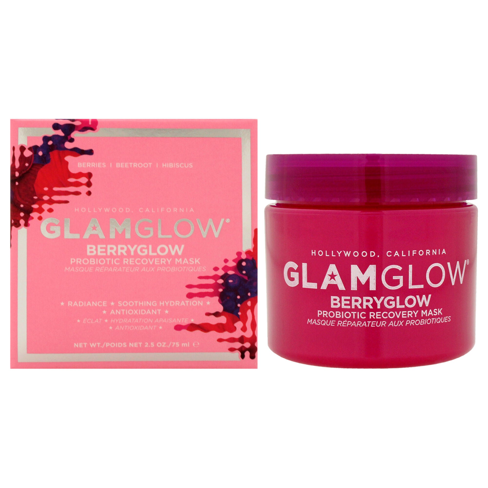 Berryglow Probiotic Recovery Mask by Glamglow for Unisex - 2.5 oz Mask, See Description, hi-res image number 0