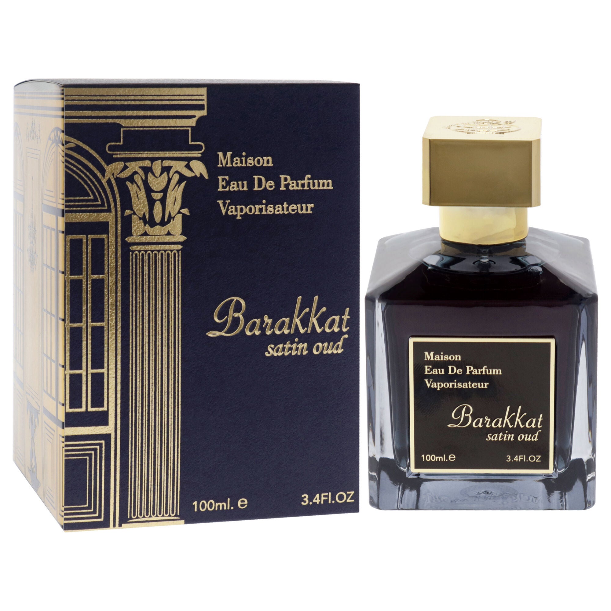 Maison Barakkat Satin Oud by Fragrance World for Unisex - 3.4 oz EDP Spray, See Description, alternate image number 2