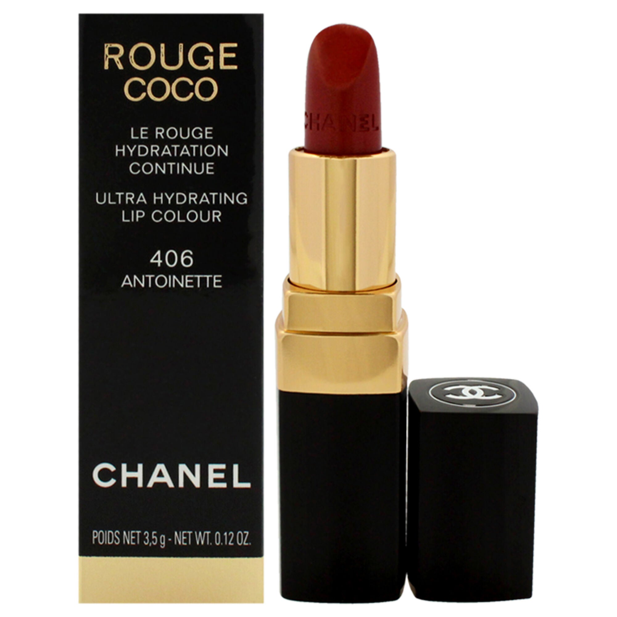 Rouge Coco Shine Hydrating Sheer Lipshine - 406 Antoinette by Chanel for Women - 0.11 oz Lipstick, See Description, hi-res image number 0