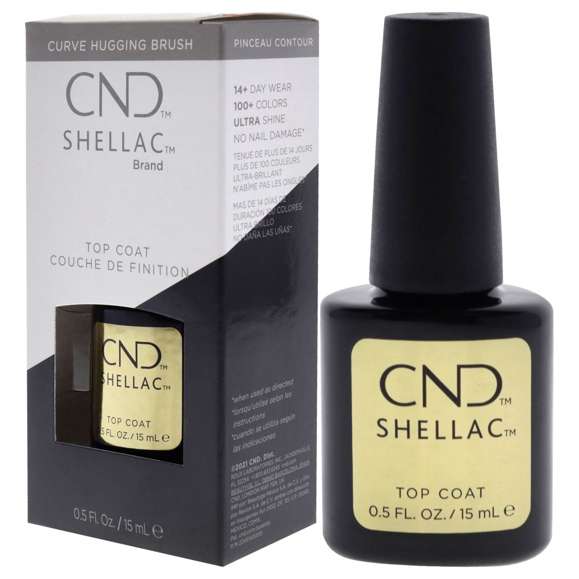 Shellac Nail Color - Original Top Coat by CND for Women - 0.5 oz Nail Polish, , alternate image number 8