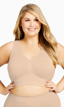 AVENUE BODY | Women's Plus Size Basic Balconette Bra - beige - 50D
