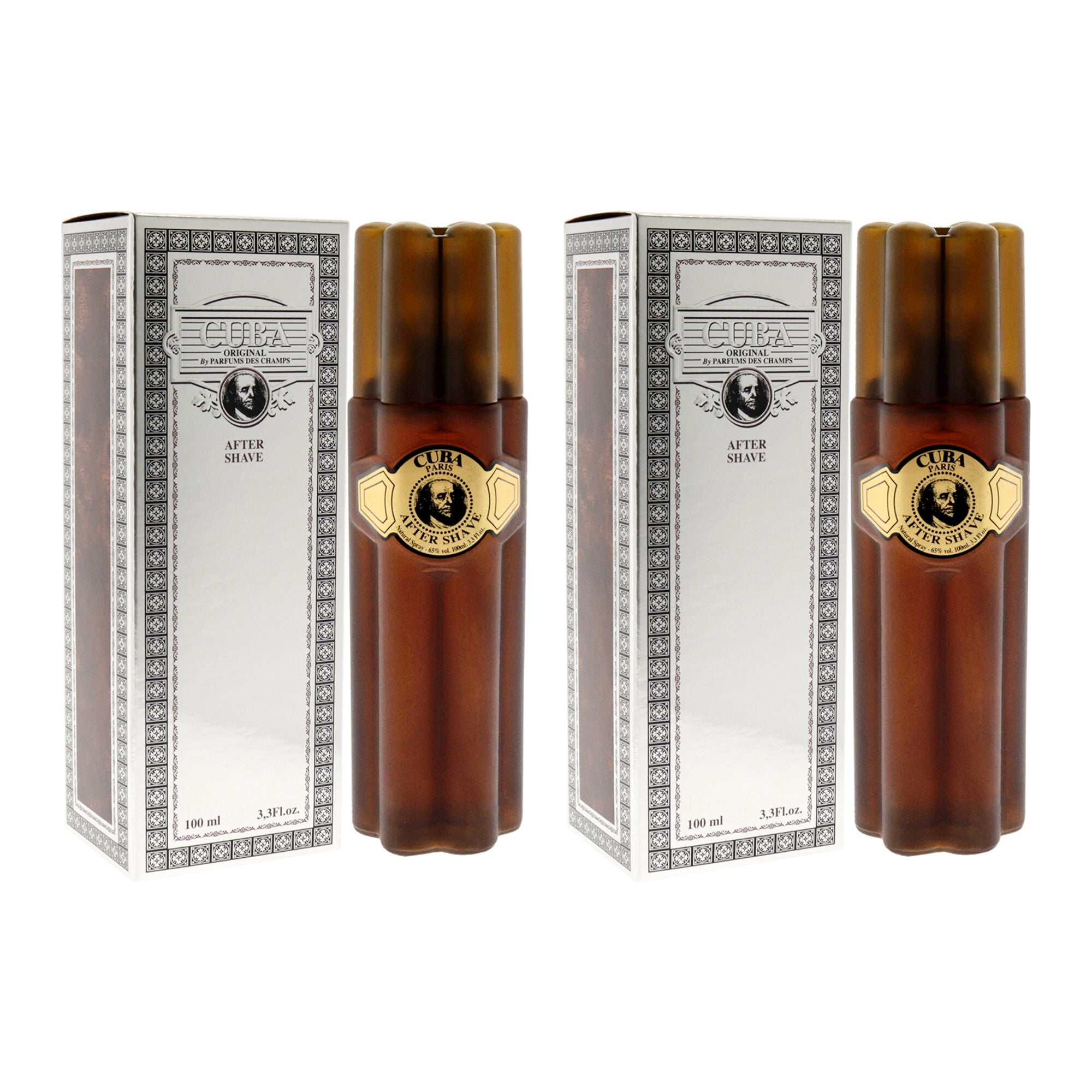 Cuba Gold by Cuba for Men - 3.3 oz Aftershave - Pack of 2, Clear, alternate image number 2