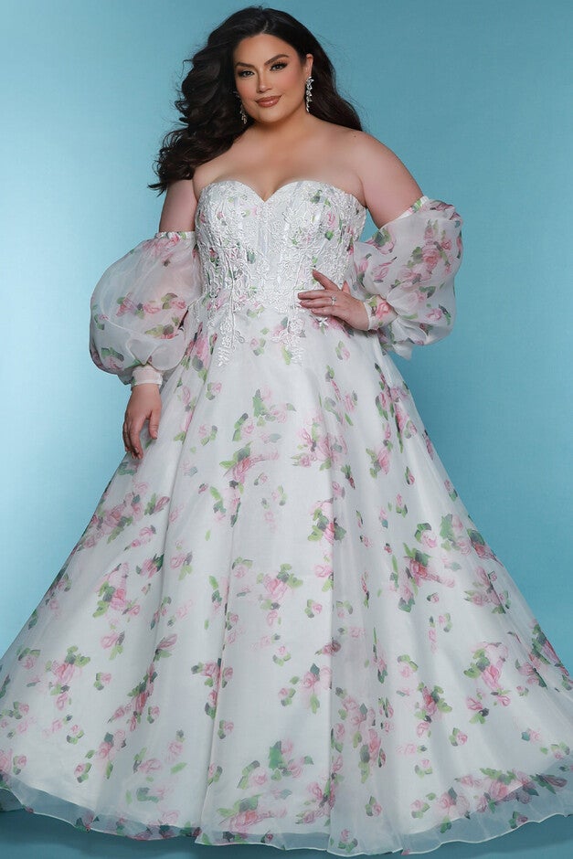 EVIE FLORAL DRESS, Ivory Floral / Ivory, hi-res image number null