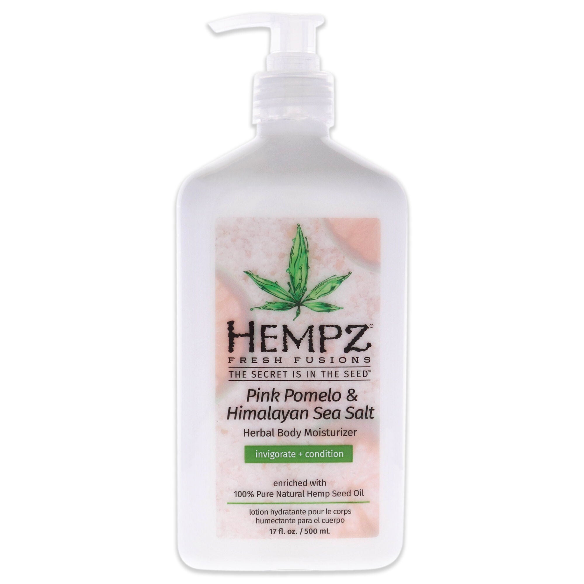 Fresh Fusions Pink Pomelo and Himalayan Sea Salt Herbal Body Moisturizer by Hempz for Unisex - 17 oz Moisturizer, , alternate image number 2
