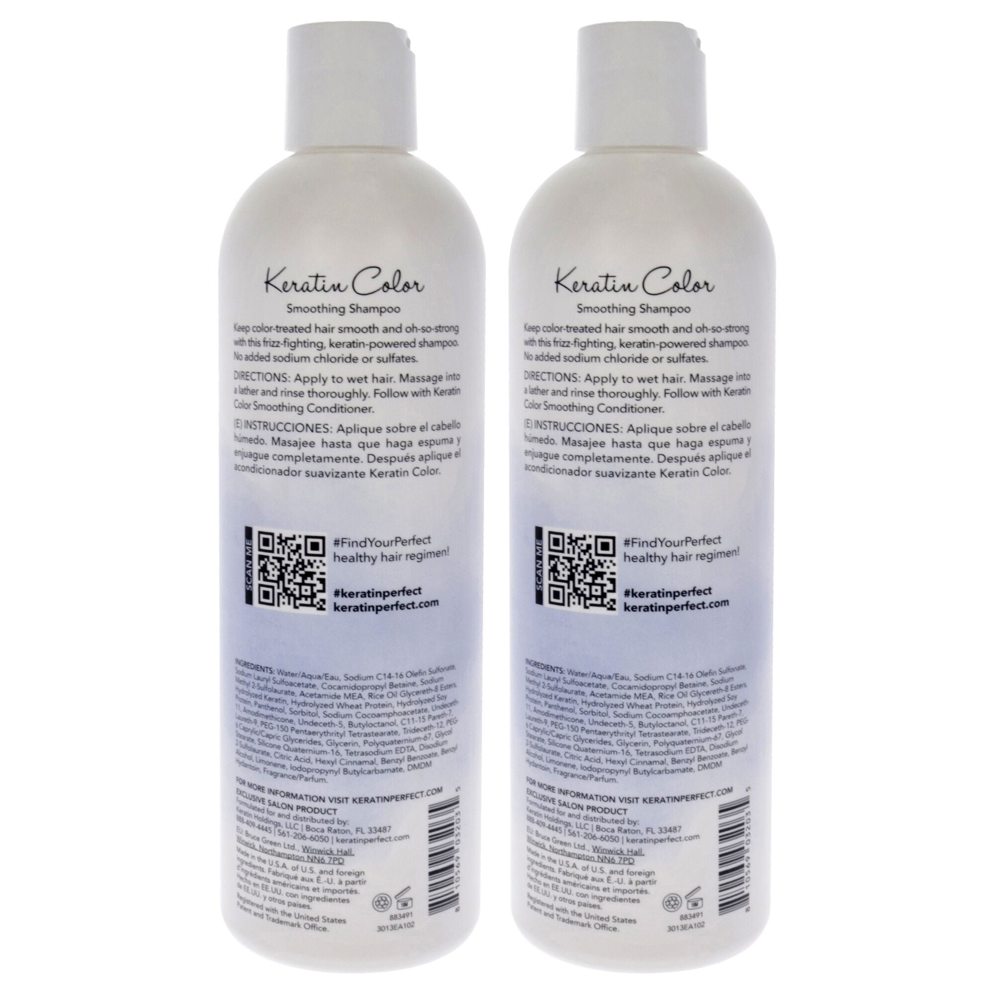 Keratin Color Shampoo by Keratin Perfect for Unisex - 12 oz Shampoo - Pack of 2, , alternate image number 3