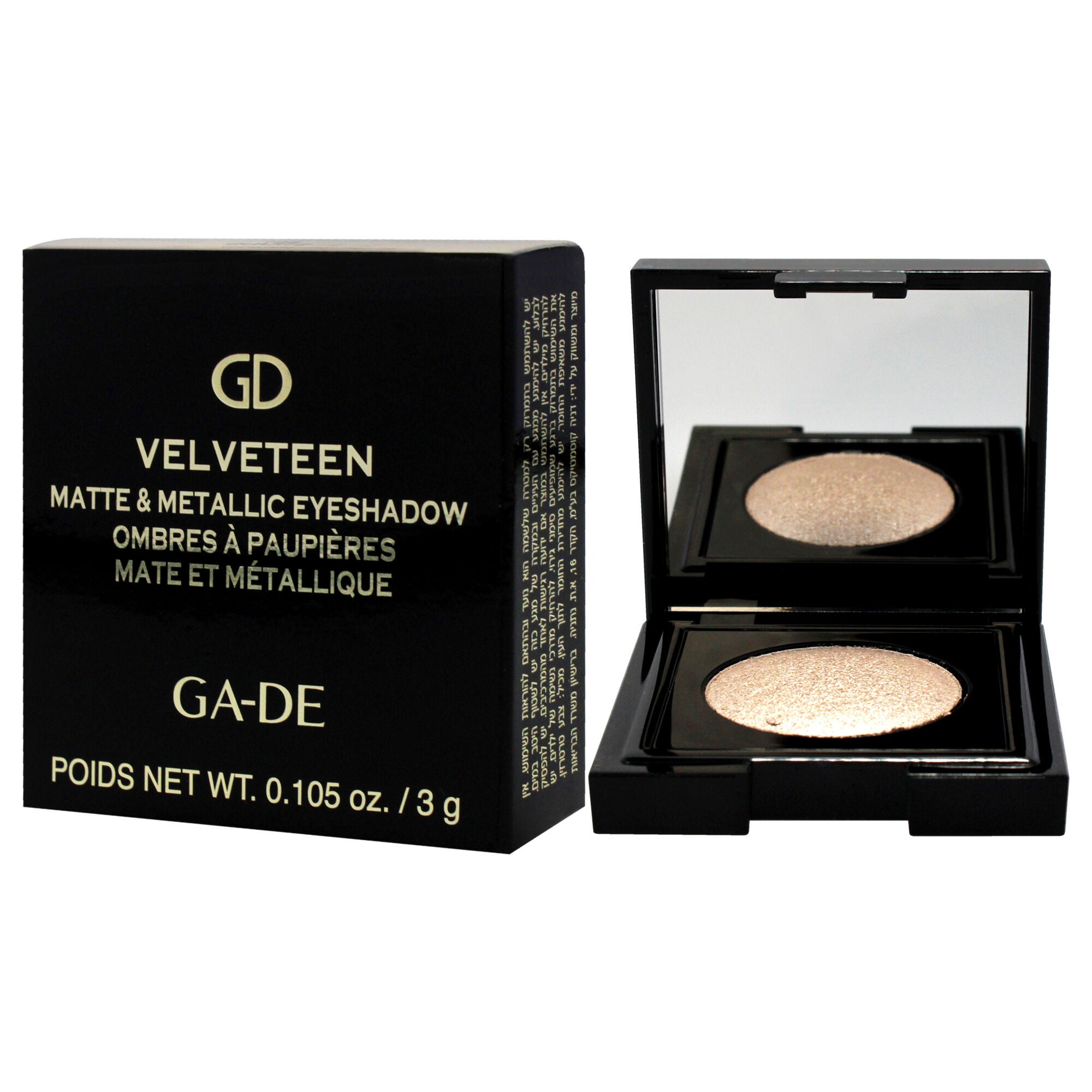 Velveteen Matte and Metallic Eyeshadow - 188 Quartz by GA-DE for Women - 0.105 oz Eye Shadow, See Description, alternate image number 2