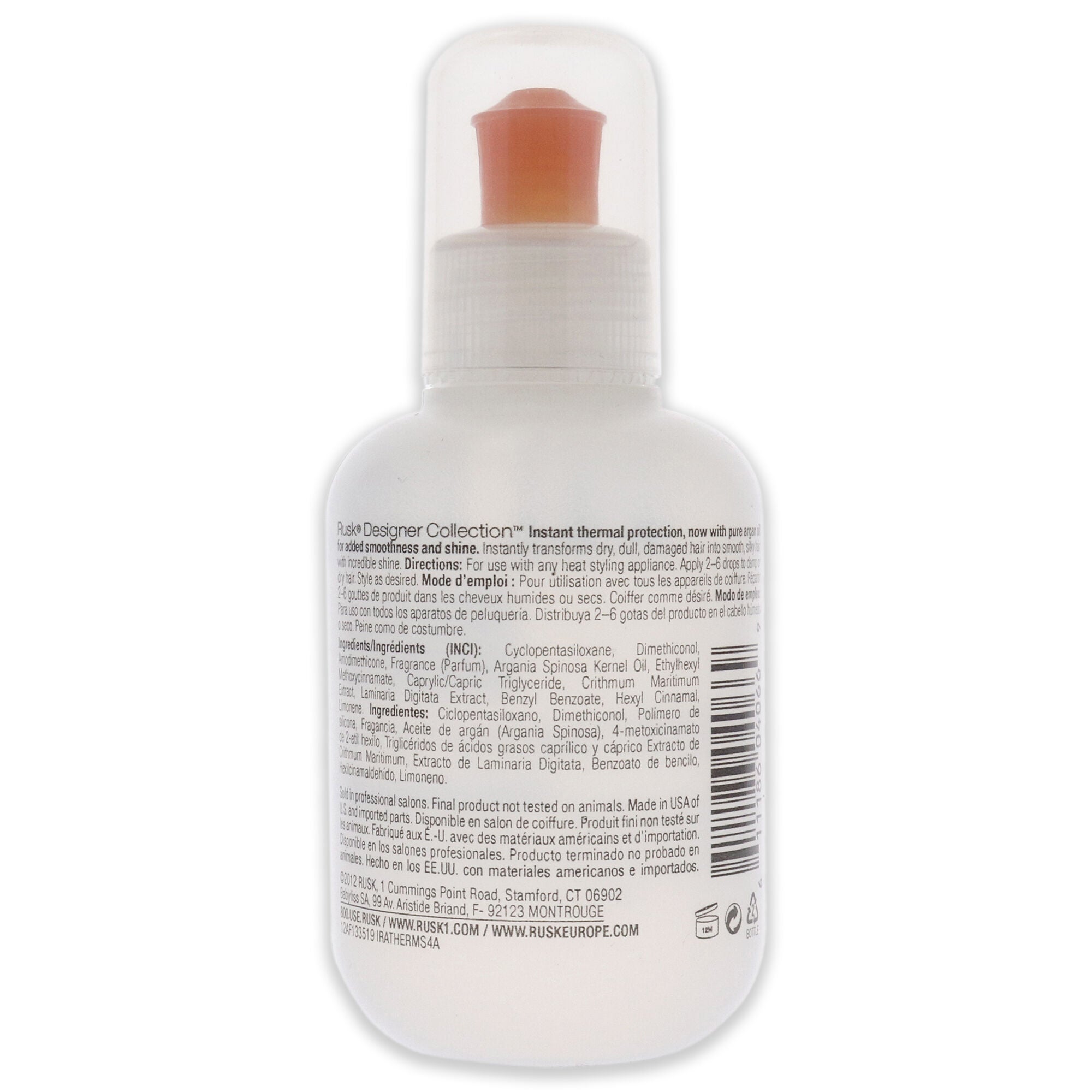 Thermal Serum by Rusk for Unisex - 4.2 oz Serum, See Description, alternate image number 1