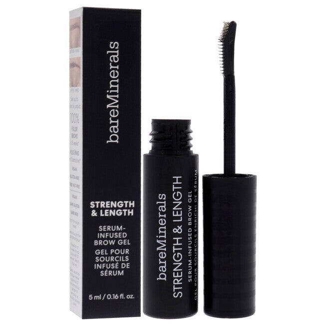Strength and Length Serum-Infused Brow Gel - Clear by bareMinerals for Women - 0.16 oz Brow Gel, See Description, alternate image number 1