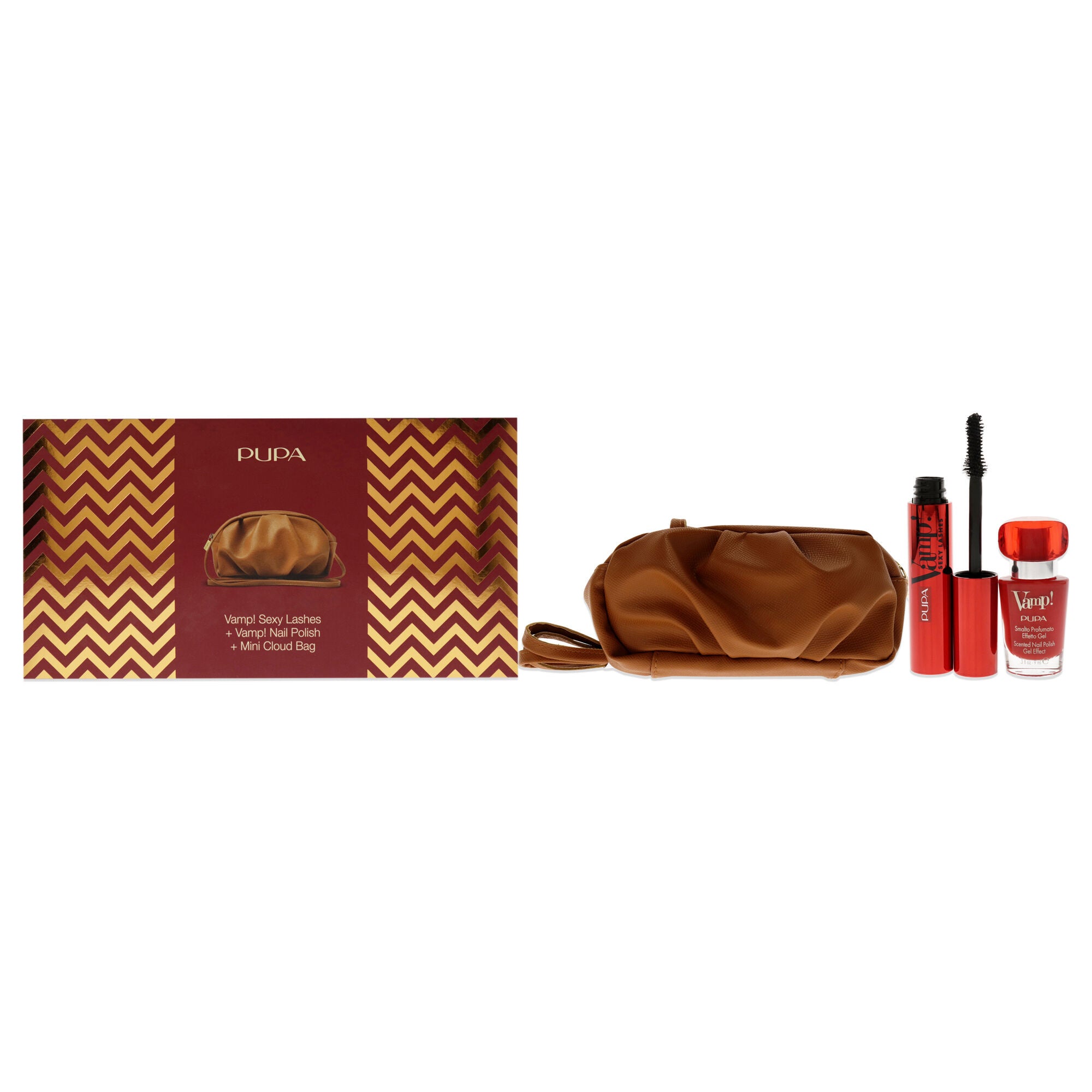 Vamp! Sexy Lashes and Vamp! Nail Polish Set by Pupa Milano for Women - 3 Pc Set, See Description, hi-res image number 0