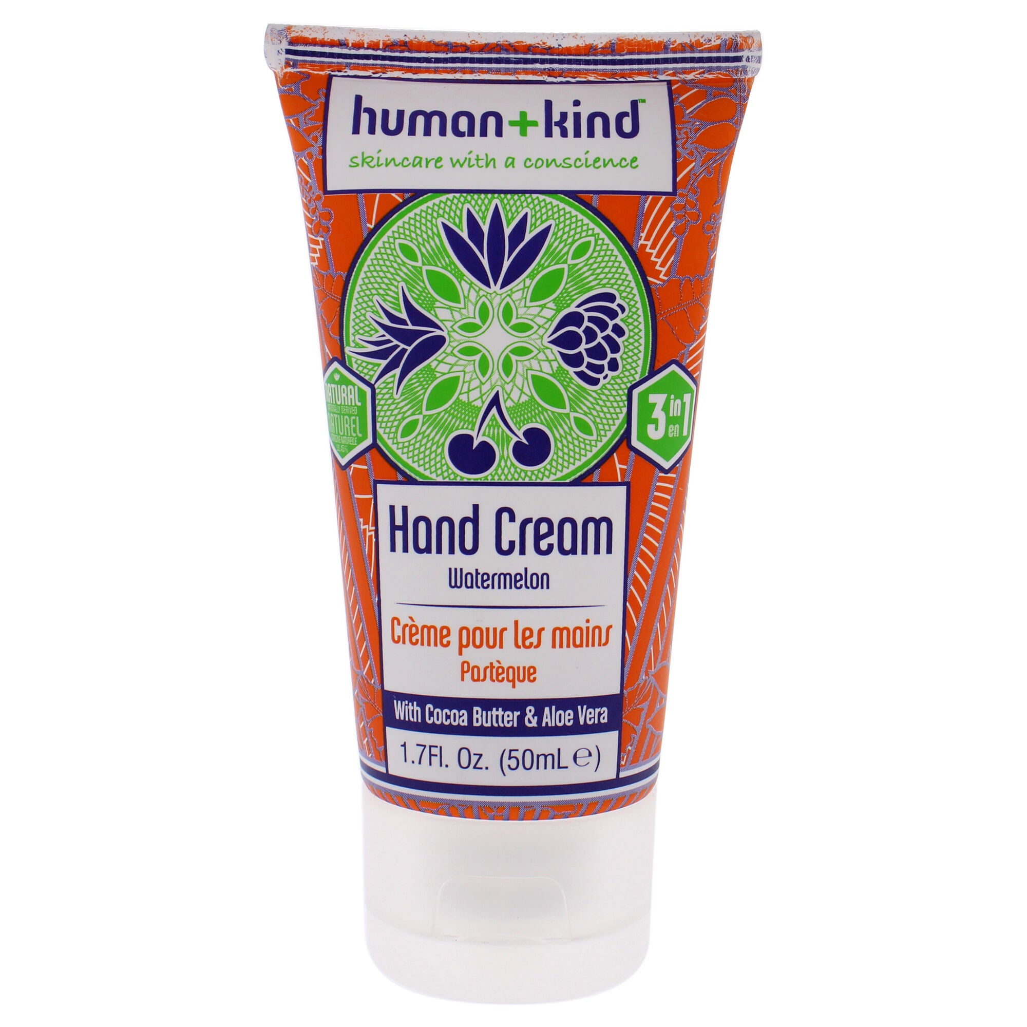 Hand Cream - Watermelon by Human+Kind for Unisex - 1.7 oz Cream, See Description, hi-res image number 0