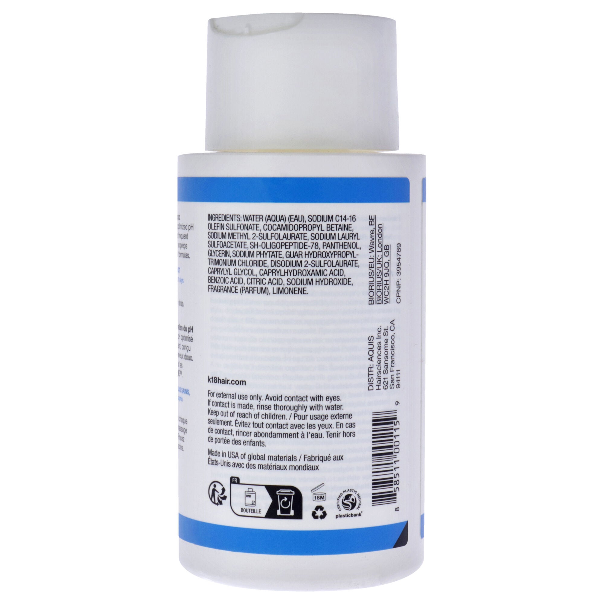 Peptide Prep pH Maintenance Shampoo by K18 Hair for Unisex - 8.5 oz Shampoo, See Description, alternate image number 1