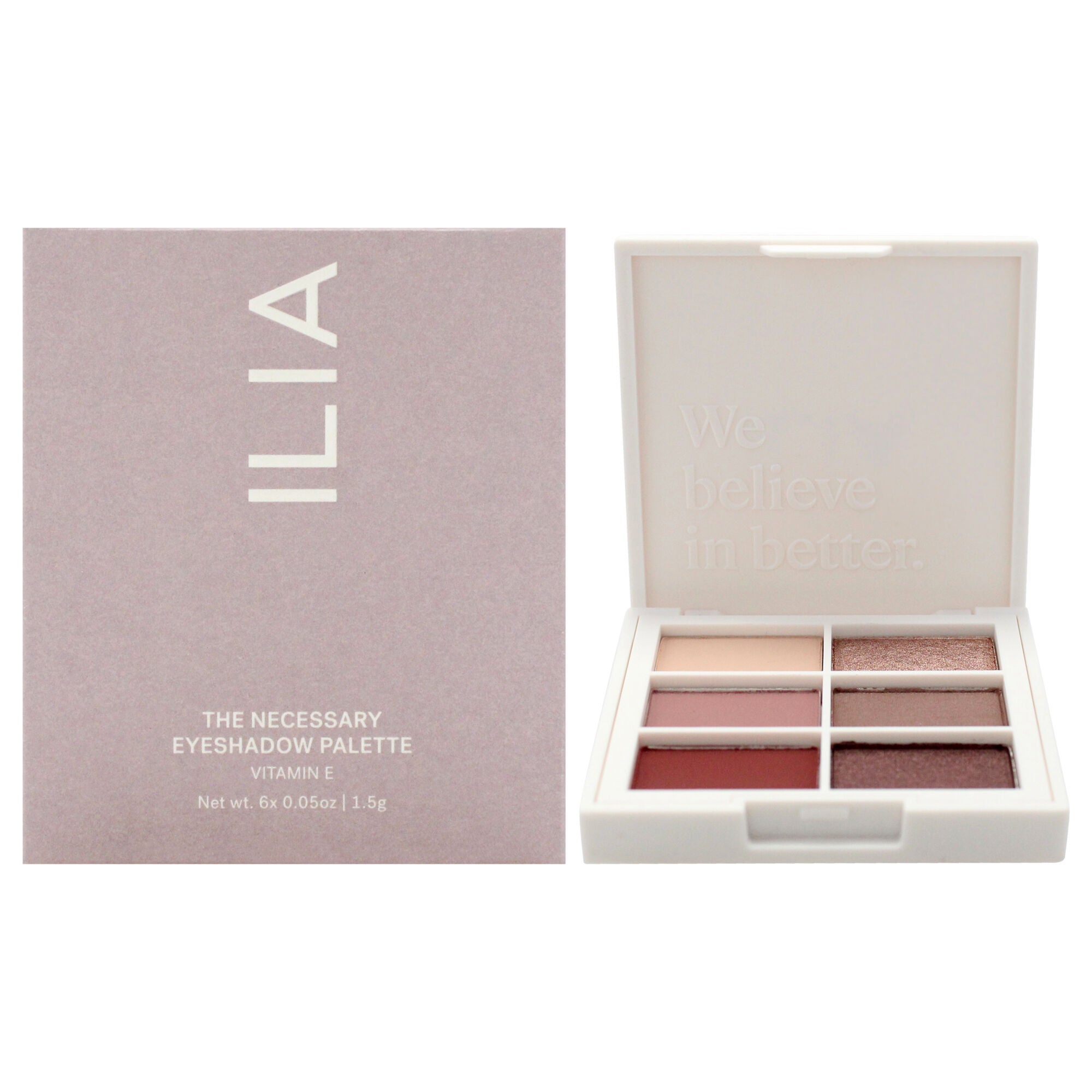 The Necessary Eyeshadow Palette - Cool Nude by ILIA Beauty for Women - 0.3 oz Eye Shadow, See Description, hi-res image number 0