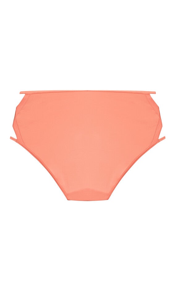 Fashion Microfiber Hi Cut Brief - soft peach, , alternate image number null