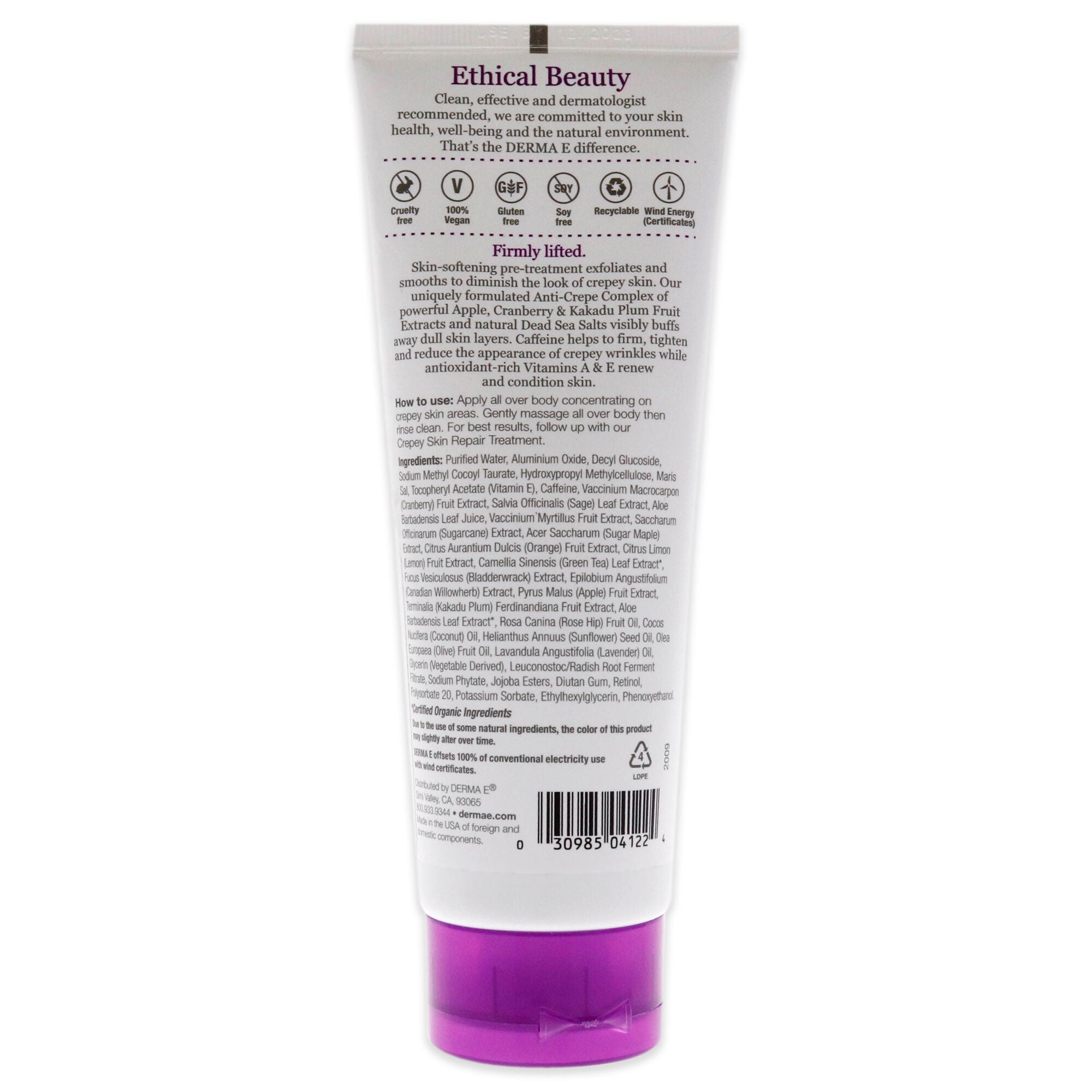 Crepey Skin Pre-Treatment Exfoliating Scrub by Derma-E for Unisex - 6 oz Scrub, , alternate image number 1
