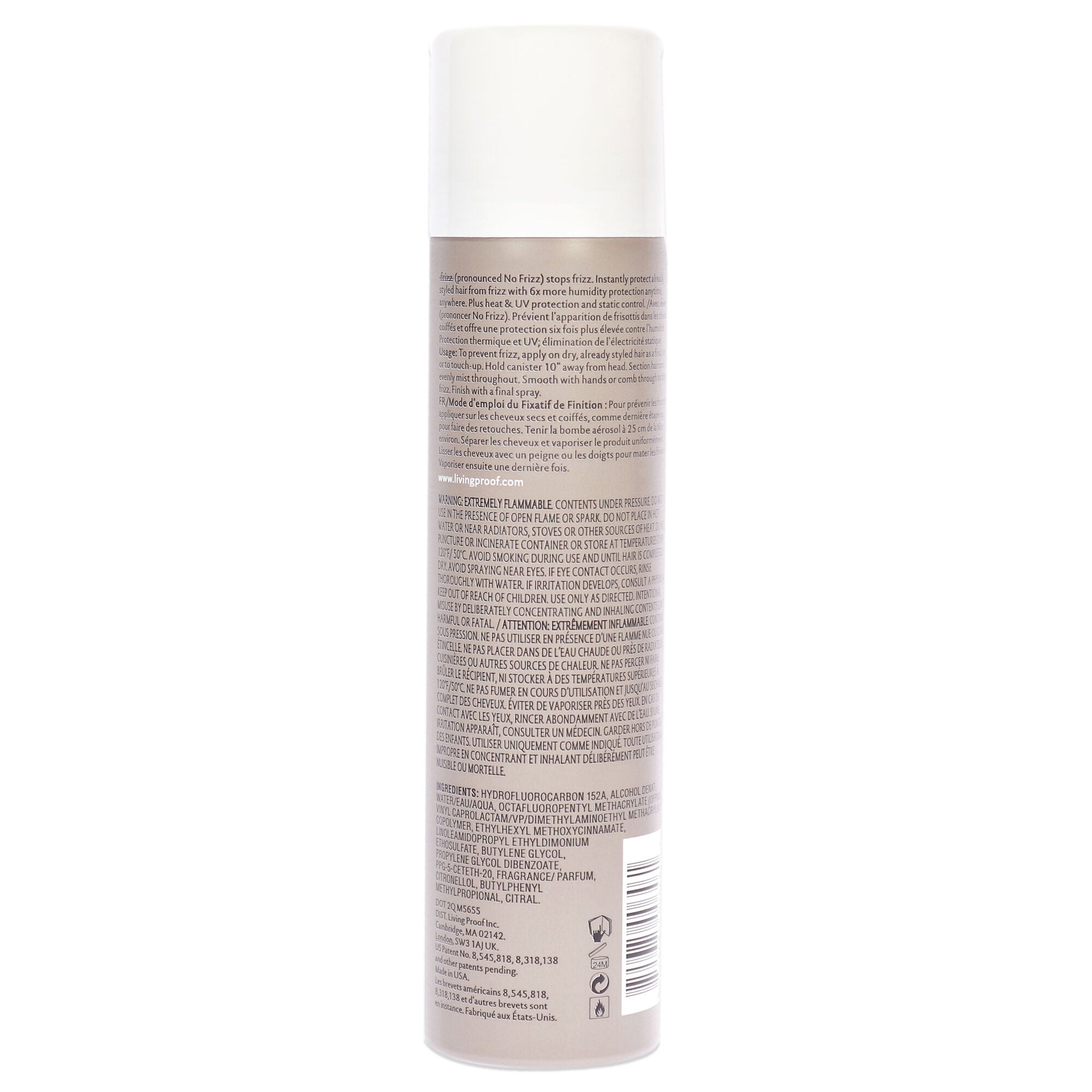 No Frizz Humidity Shield by Living Proof for Unisex - 5.5 oz Hair Spray, See Description, alternate image number 2