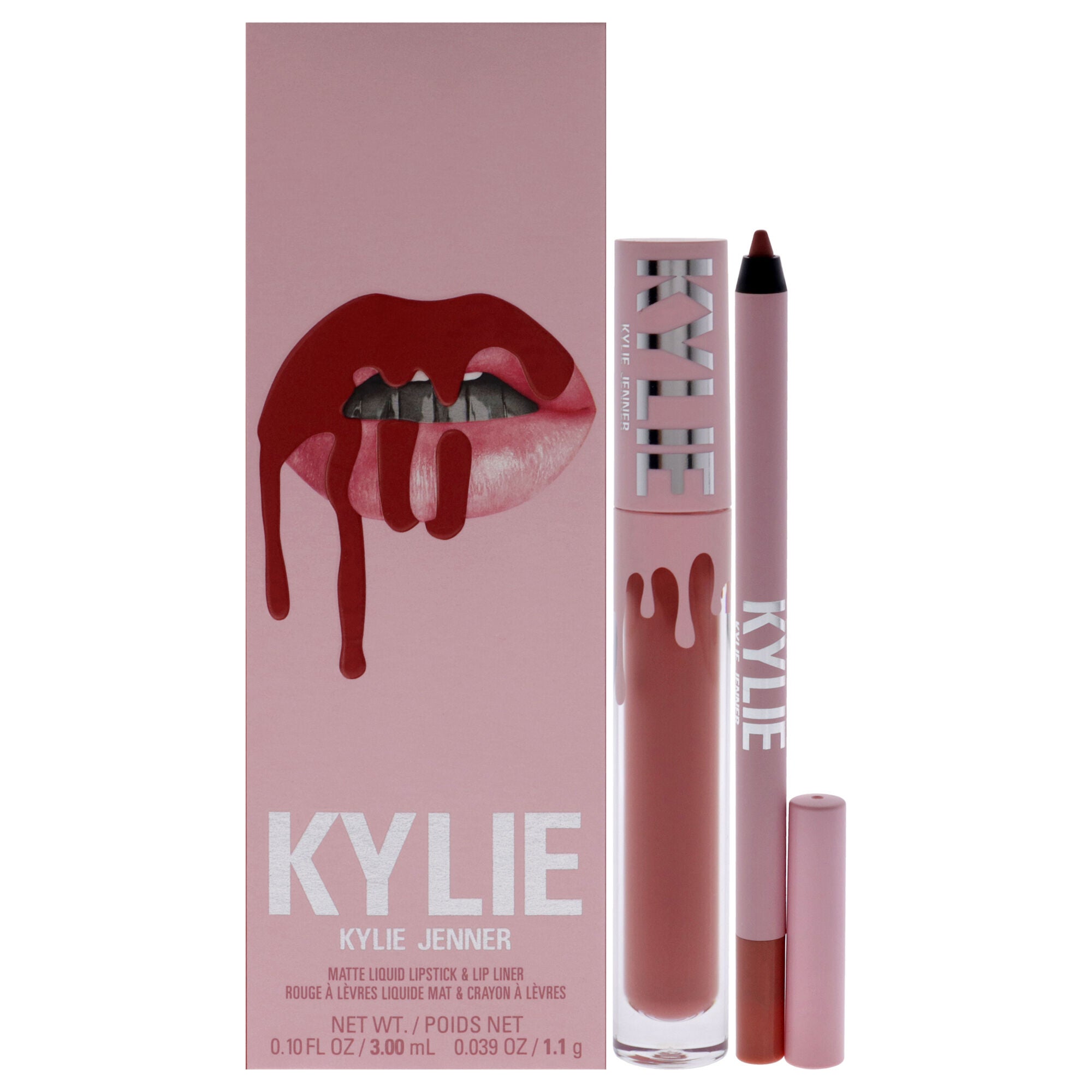 Matte Lip Kit - 801 Queen by Kylie Cosmetics for Women - 2 Pc 0.10oz Matte Liquid Lipstick, 0.039oz Lip Liner, See Description, hi-res image number 0