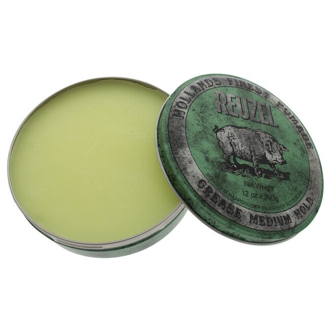 Green Grease Medium Hold Pomade by Reuzel for Men - 12 oz Pomade, NA, hi-res image number null