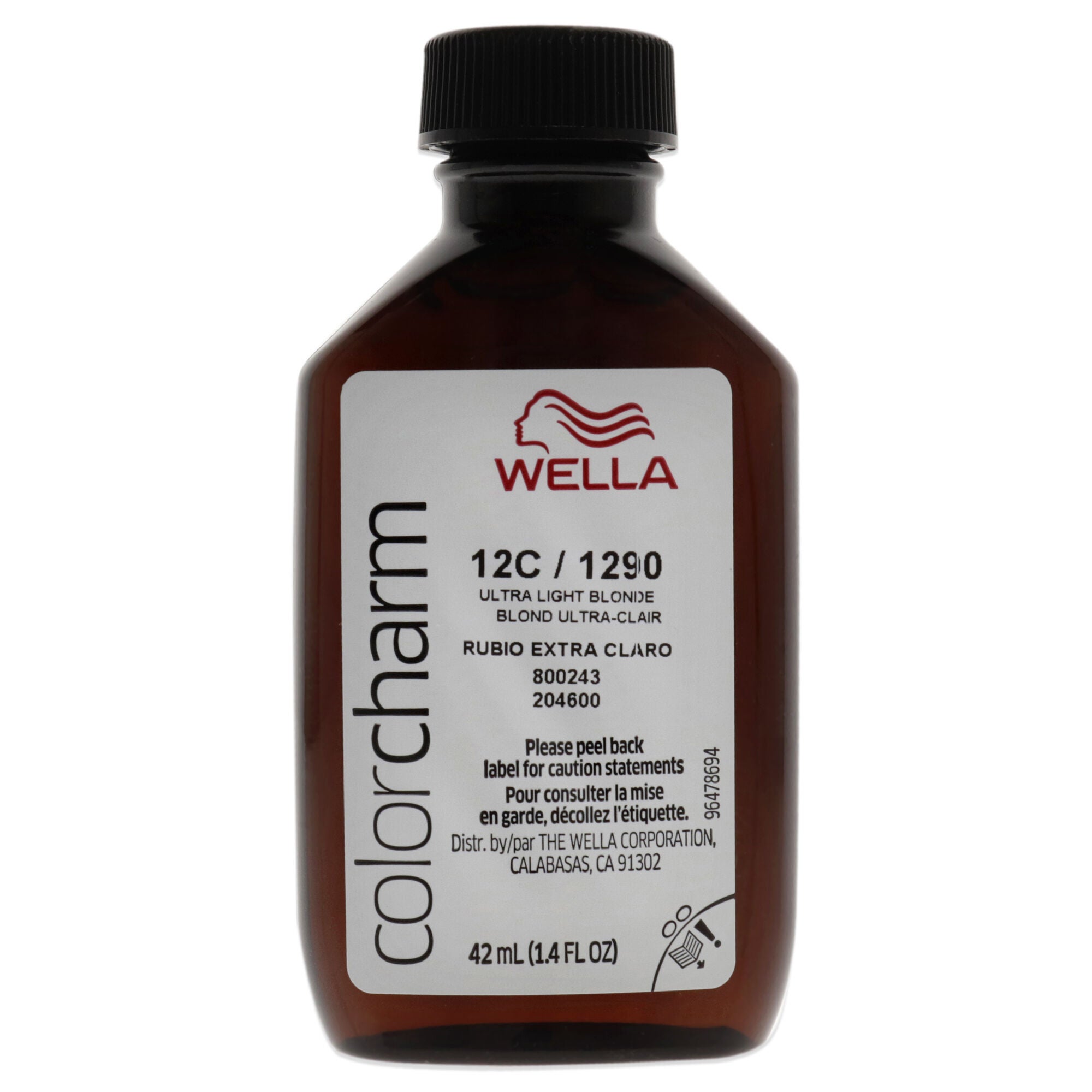 Color Charm Permanent Liquid Hair Color - 1290 12C Ultra Light Blonde by Wella for Unisex - 1.42 oz Hair Color, See Description, alternate image number 1