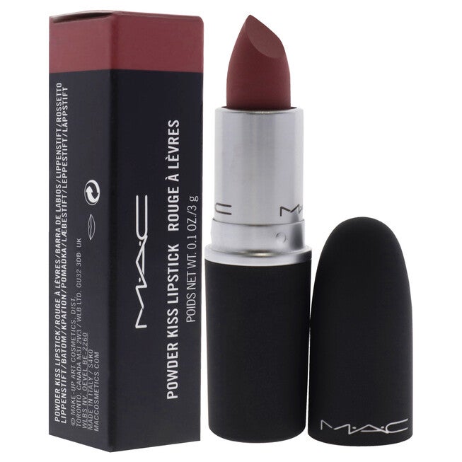 Powder Kiss Lipstick - 930 Brickthrough by MAC for Women - 0.10 oz Lipstick, NA, alternate image number null