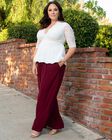Coraline Crepe Palazzo Pants, , alternate image number null