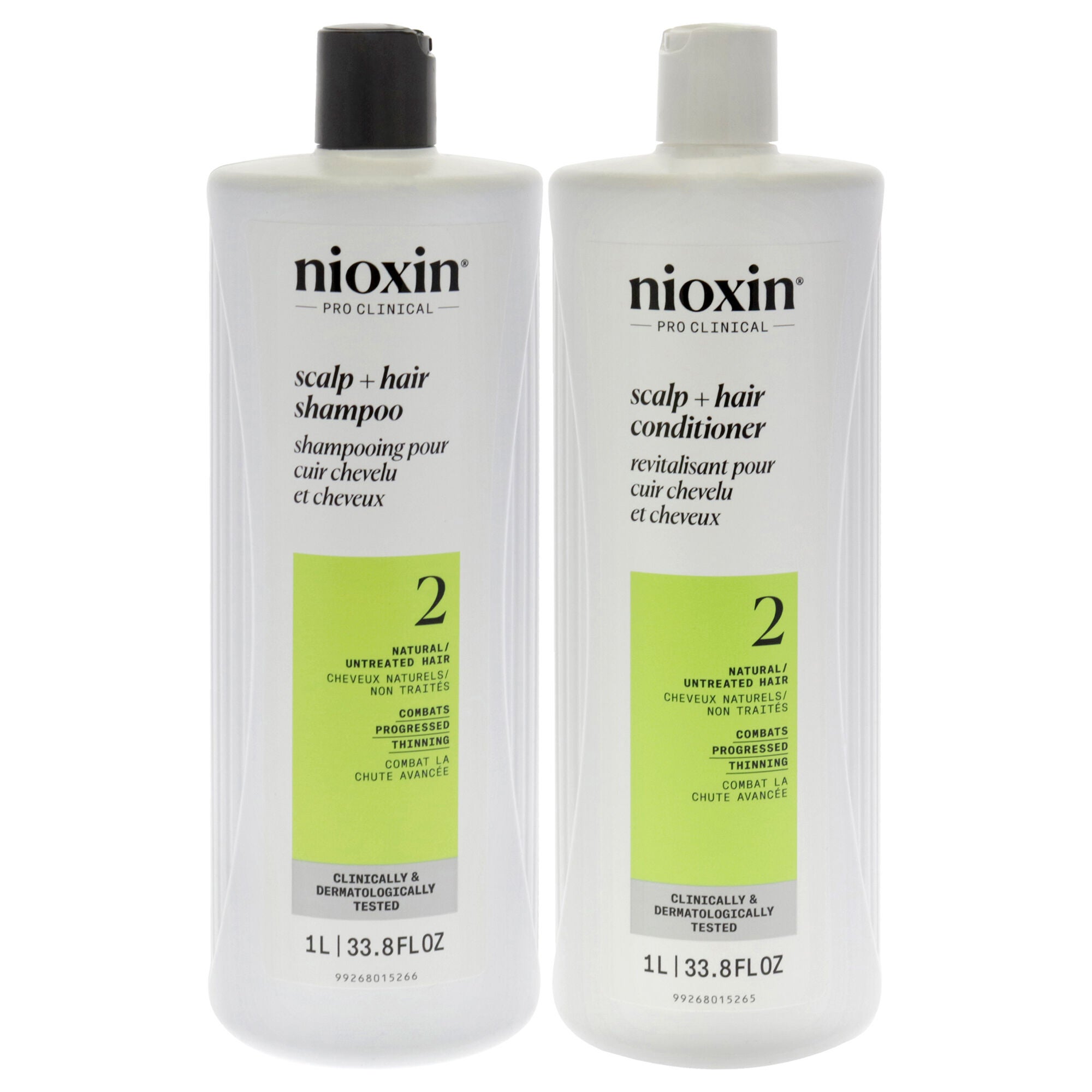 System 2 Duo by Nioxin for Unisex - 2 x 33.8 oz Shampoo, Conditioner, See Description, alternate image number 2