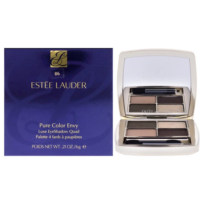 Pure Color Envy Luxe Eyeshadow Quad - 06 Metal Moss by Estee Lauder for Women - 0.21 oz Eye Shadow, NA, hi-res image number null