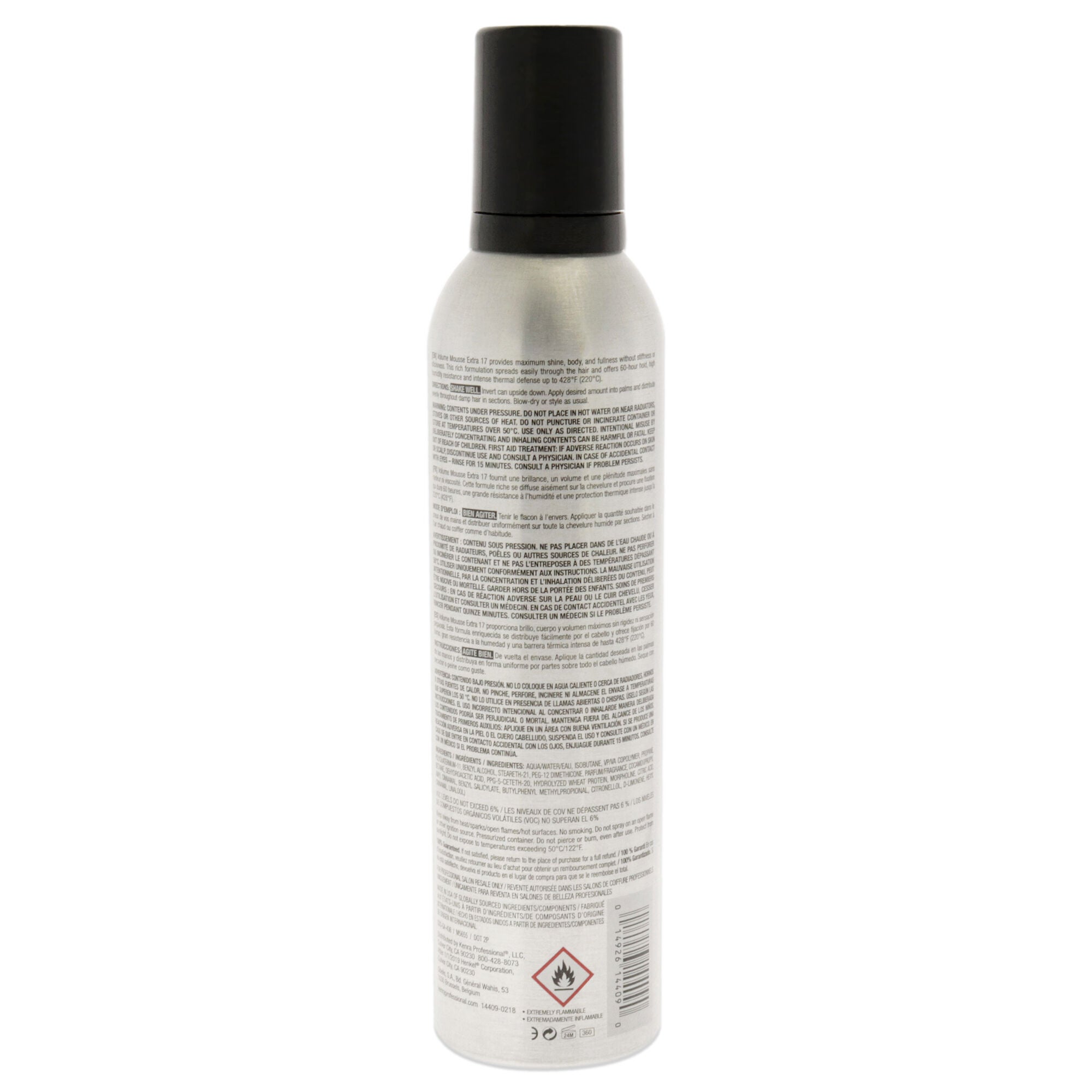 Volume Mousse Extra - 17 by Kenra for Unisex - 8 oz Mousse, See Description, alternate image number 1
