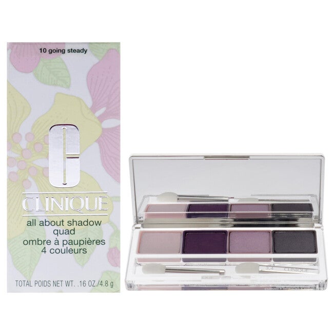 All About Shadow Quad - 10 Going Steady by Clinique for Women - 0.16 oz Eye Shadow, NA, hi-res image number null