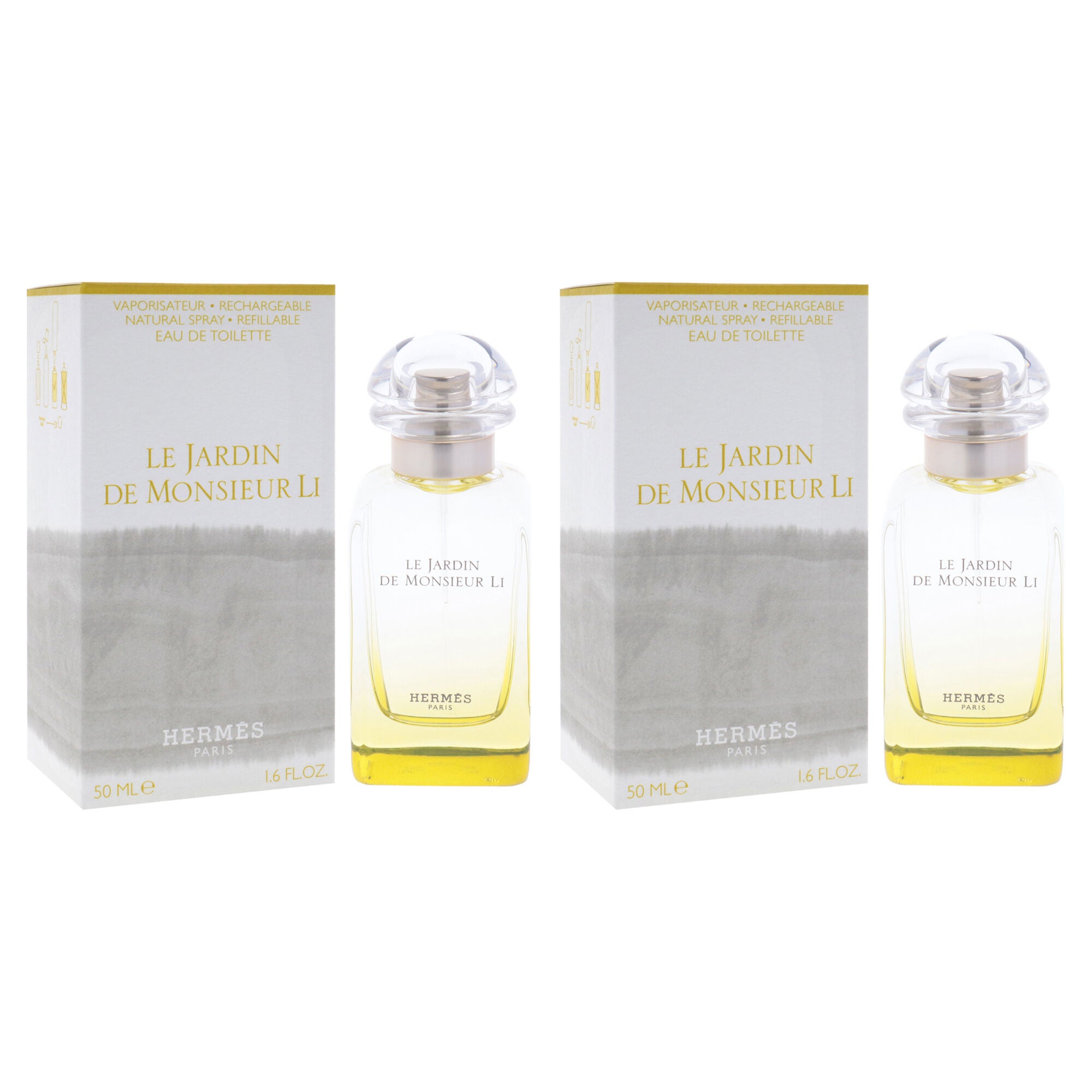 Le Jardin de Monsieur Li by Hermes for Women - 1.6 oz EDT Spray - Pack of 2, Clear, alternate image number 2